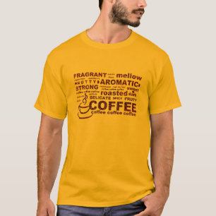 T-shirt Texte de grain de café