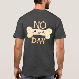 T-shirt Texte de journée sans os avec graphique