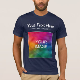 T-shirt Texte de logo d'image de téléchargement personnali