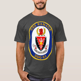 T-shirt Texte de l'USS Ramage DDG61 wo