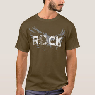 T-shirt Texte de roche avec ailes