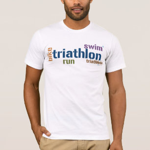 T-shirt Texte de triathlon
