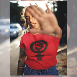 T-shirt Texte du symbole des droits des femmes