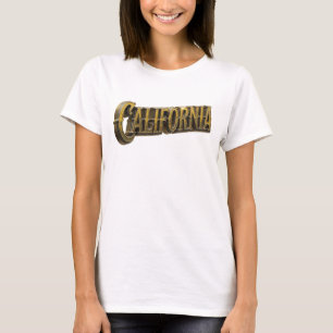 T-shirt Texte en Orange Gras CALIFORNIA Design