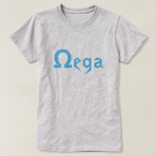 T-shirt Texte grec Ω ega la dernière lettre en alphabet 