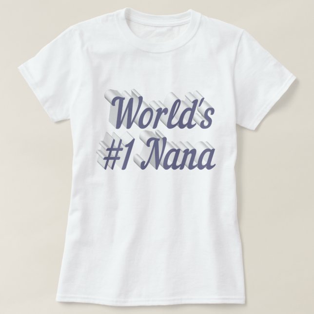 T-shirt Texte gris de Nana (Design devant)