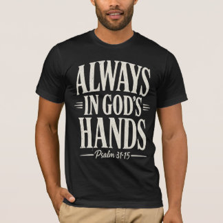 T-shirt Texte Ivoire Modèle Toujours Dans les Main