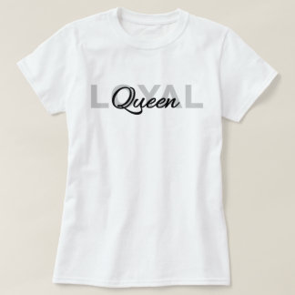 T-shirt Texte noir classique Loyal Queen