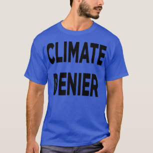 T-shirt Texte noir de Denier climatique