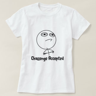 T-shirt Texte noir et blanc admis par défi
