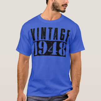 T-shirt Texte noir Vintage vintage 1948