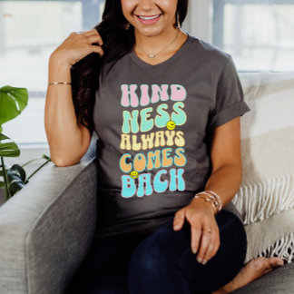 T-shirt Texte ondulé de bonté Citation esthétique tendance