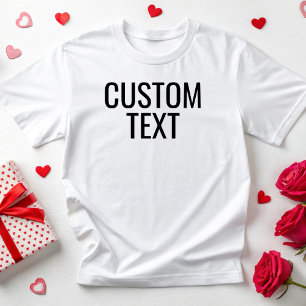 T-shirt Texte personnalisé Customisé Impression personnali