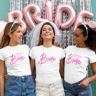 T-shirt Texte personnalisé de la mariée