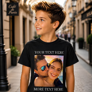 T-shirt Texte personnalisé et photo