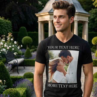 T-shirt Texte personnalisé et photo