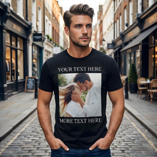 T-shirt Texte personnalisé et photo