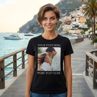 T-shirt Texte personnalisé et photo