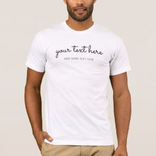 T-shirt Texte personnalisé et typographie moderne masculin
