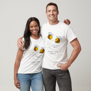 T-shirt Texte personnalisé Happy Love Bees