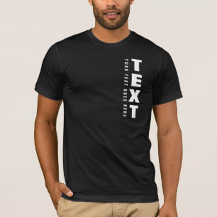 T-shirt Texte personnalisé homme Bella+Canvas manches cour