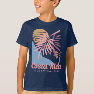 T-shirt Texte personnalisé & nom Costa Rica