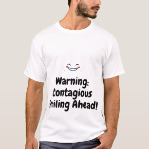 T-shirt Texte personnalisé Souriant Minimaliste Joyeux