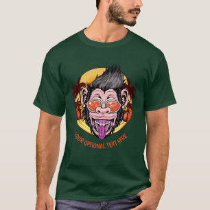T-shirt Texte personnalisé Vêtements de singe de plage