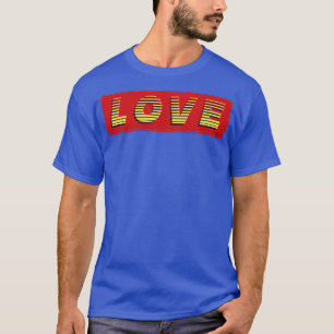 T-shirt Texte Rétro Vintage Amour
