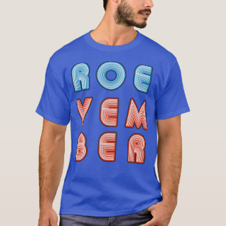 T-shirt Texte Roevember Neon