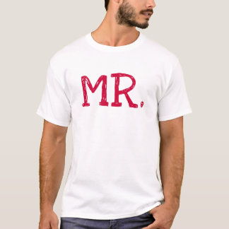 T-shirt Texte rouge de la pièce M.