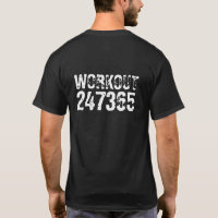 Texte usé et rayé Workout 247365 blanc