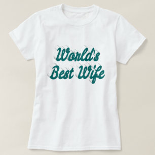 T-shirt Texte vert de la meilleure femme