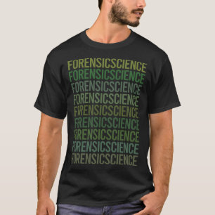 T-shirt Texte vert Forensics
