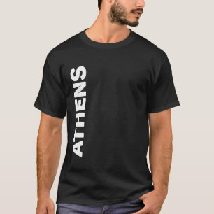 T-shirt Texte vertical Athènes