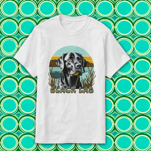 T-shirt Texte Vintage Black Labrador Retriever