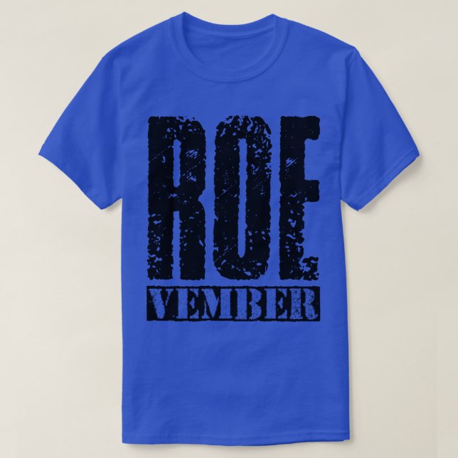 T-shirt Texte Vintage noir Roevember (Design devant)
