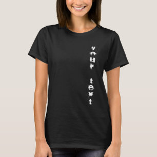 T-shirt Texte vulgaire Distressed Modern Élégant Modèle