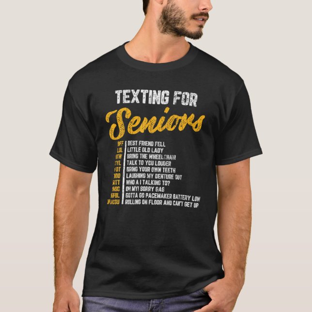 T-shirt Textes Pour Aînés Amusants Eldera 70E Anniversaire (Devant)