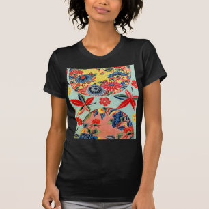 T-shirt Textile japonais vintage de kimono (Bingata)
