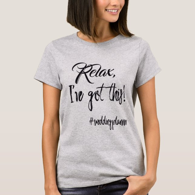 T-shirt Textographie Wedding planner tendance (Devant)