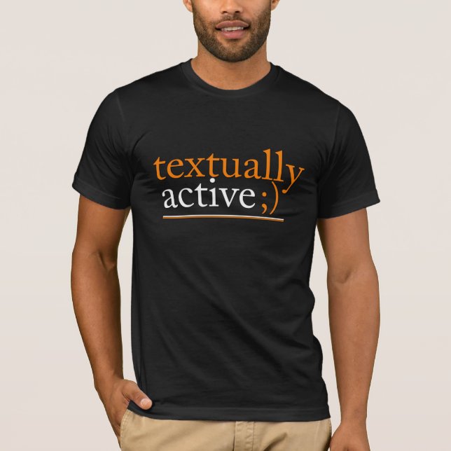 T-shirt Textuellement active (Devant)