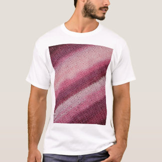 T-shirt Texture de tissu en nappe, abstrait violet-rose.