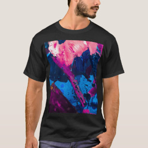 T-shirt Texture peinte artistique, décoration moderne.
