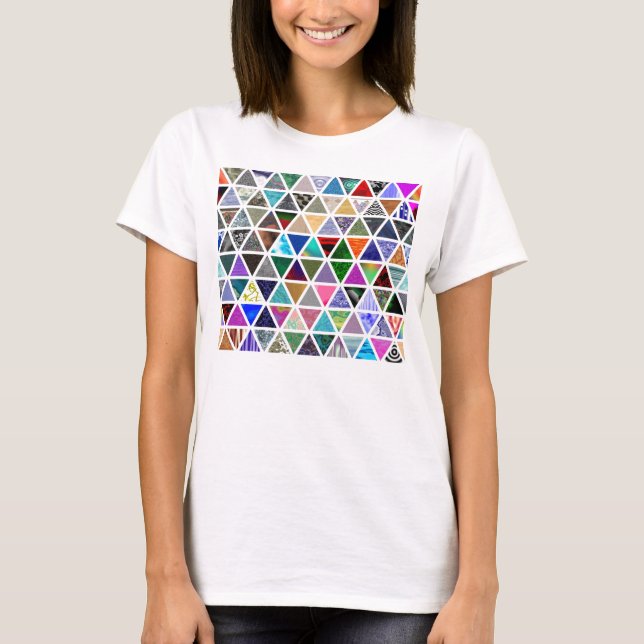 T-shirt Textures triangulaires (Devant)