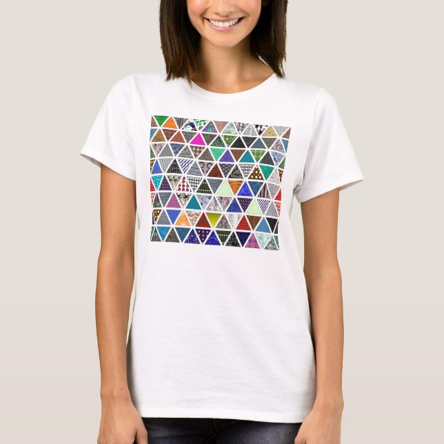 T-shirt Textures triangulaires 02 (Devant)