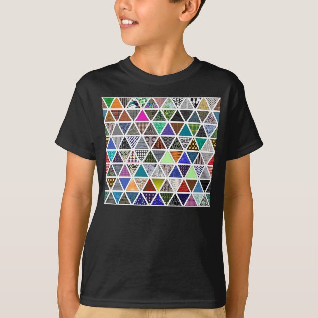 T-shirt Textures triangulaires 02 (Devant)