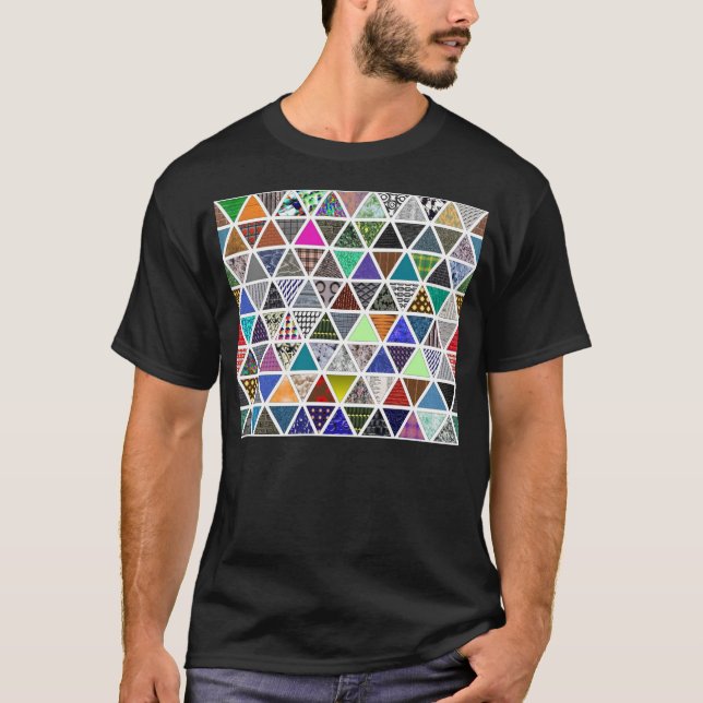T-shirt Textures triangulaires 02 (Devant)