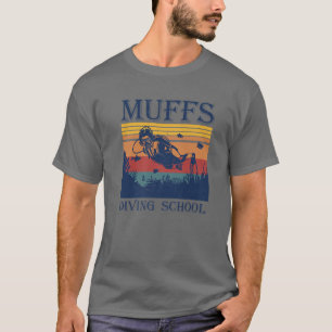 T-shirt Tg Retro Vintage Muffs Plongée École Costume Diver