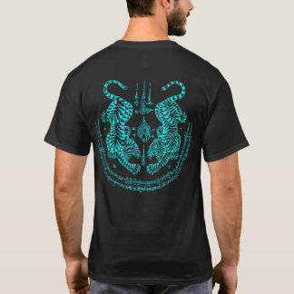 T-shirt Thai Tattoo Designs Tiger " Yant Suea Koo " Sky